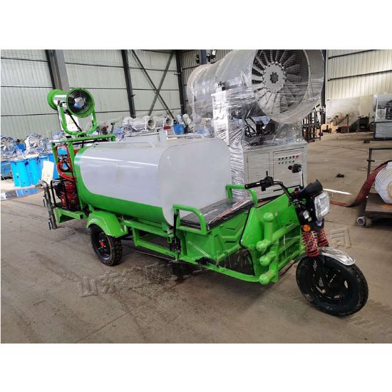 图片 Steel building materials, lawn greening, sprinkler fog cannon truck, sanitation tricycle, water tanker with fog cannon machine, tricycle sanitation truck