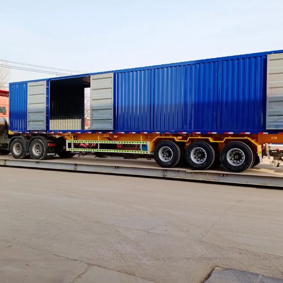 图片 Container trailers, box trucks, logistics transport vehicles, cargo long-distance transportation, semi-trailers, container trailers