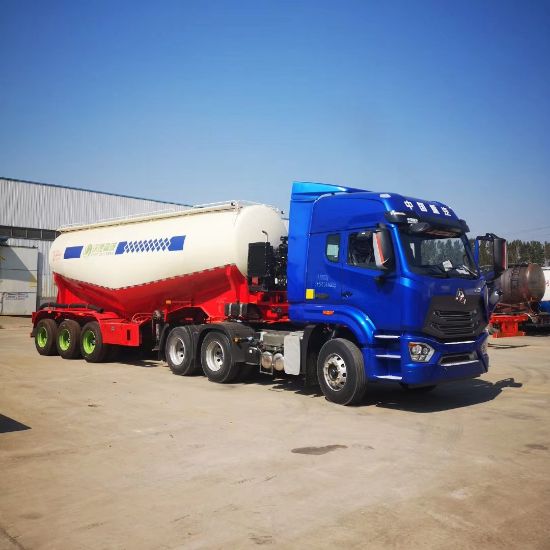 图片 Supply 40 square meters of duty-free cement ash truck 35 square meters of powder material transport truck configuration price