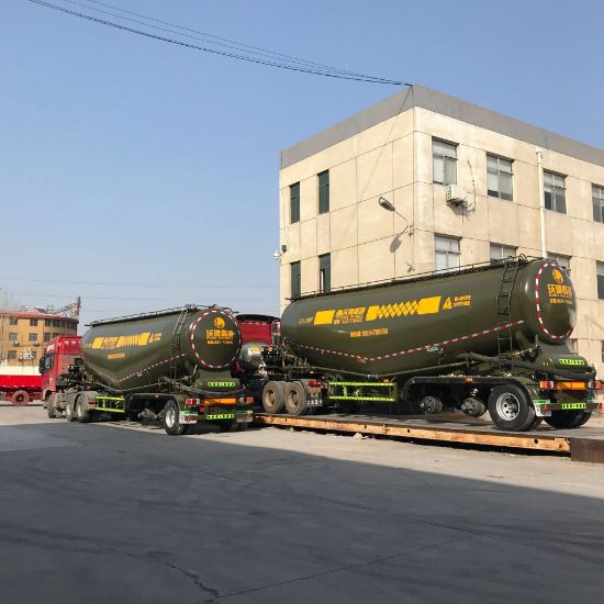 图片 Supply 40 square meters of duty-free cement ash truck 35 square meters of powder material transport truck configuration price