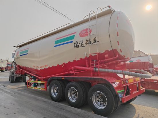 图片 Semi-trailer for the transportation of powder and granular materials, 45 cubic meters of bulk cement tanker