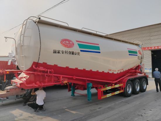 图片 Semi-trailer for the transportation of powder and granular materials, 45 cubic meters of bulk cement tanker