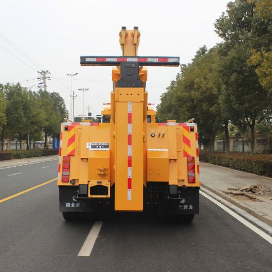 图片 Factory direct sales of heavy duty truck front four after eight 25 ton wrecker highway accident rescue vehicle price