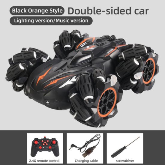 图片 Children's double-sided stunt drift remote control car four-wheel drive off-road vehicle boy car toy stall wholesale