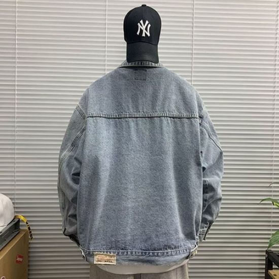 图片 Denim jackets for men and women spring and autumn 2025 new hot style American baseball jackets loose and versatile tops