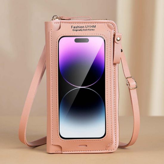 图片 New touch screen mobile phone bag women's crossbody anti-theft multifunctional shoulder bag versatile transparent mini wallet mobile phone bag