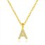 图片 Full diamond 26 letter pendant necklace S925 sterling silver your name fresh niche versatile