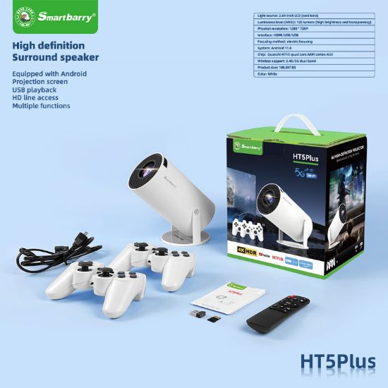 图片 Cross-border portable projector home Android projector supports game double-title mobile phone projection screen and screen theater