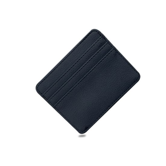 图片 Simple thin large capacity small card bag multi-function card position for men and women exquisite leather PU card clip wholesale