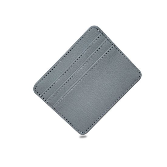 图片 Simple thin large capacity small card bag multi-function card position for men and women exquisite leather PU card clip wholesale