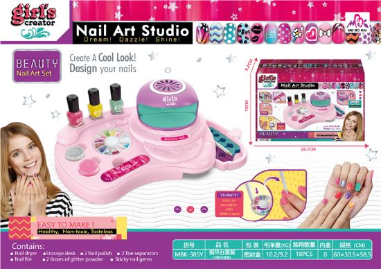 图片 Nail Station Set Pretend Play Toy (2 AA Batteries Not Included)