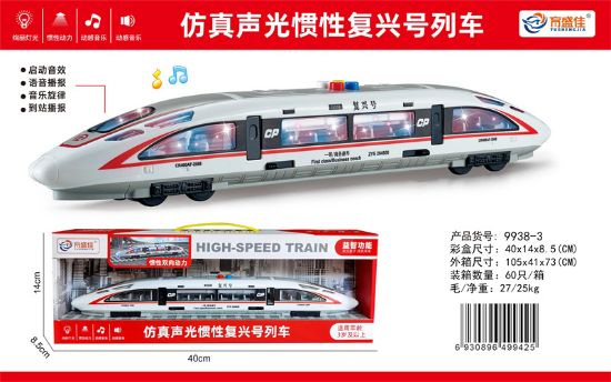图片 Simulation Sound and Light Inertia Fuxing Bullet Train