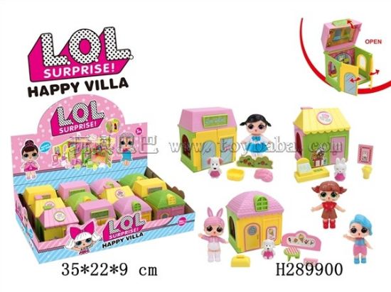 图片 Surprise Doll Villa (with Dolls) 12pcs
