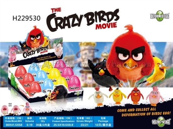 图片 Angry Birds Transformation Eggs (12 Pack)