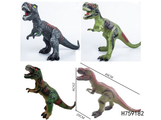 图片 Soft Rubber Filled Realistic T-Rex Dinosaur with IC Single Sound