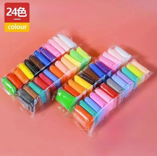 图片 Clay 12-Color Kindergarten Space Clay Children's Handmade DIY Colored Clay (110G Per Strip)